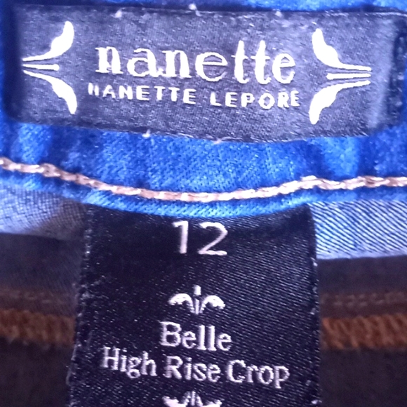 Nanette Lepore Belle High Rise Crop Jeans-#1731 - Picture 3 of 13
